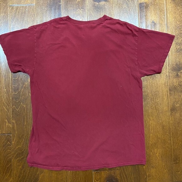 NFL Washington Redskins Football OOP Maroon Gold T-Shirt Men's Size Large - Picture 4 of 9